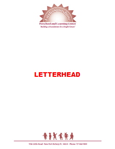 Branding- Letterhead Sample